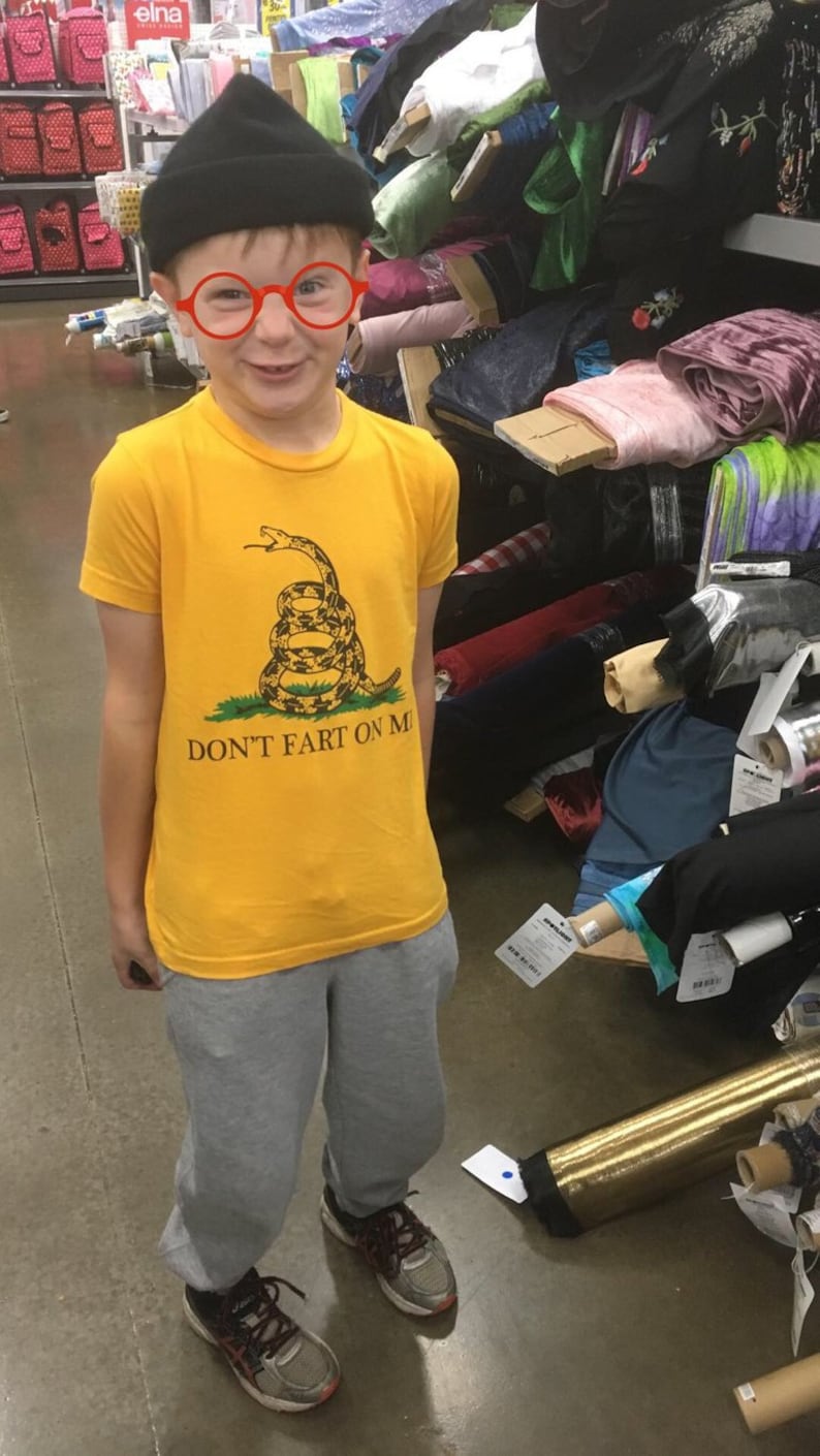 Don/'t Fart On Me Kids/' T-Shirt Gadsden Flag Parody Don/'t Tread On Me