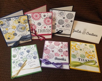 Colorful Thanks - thank you cards