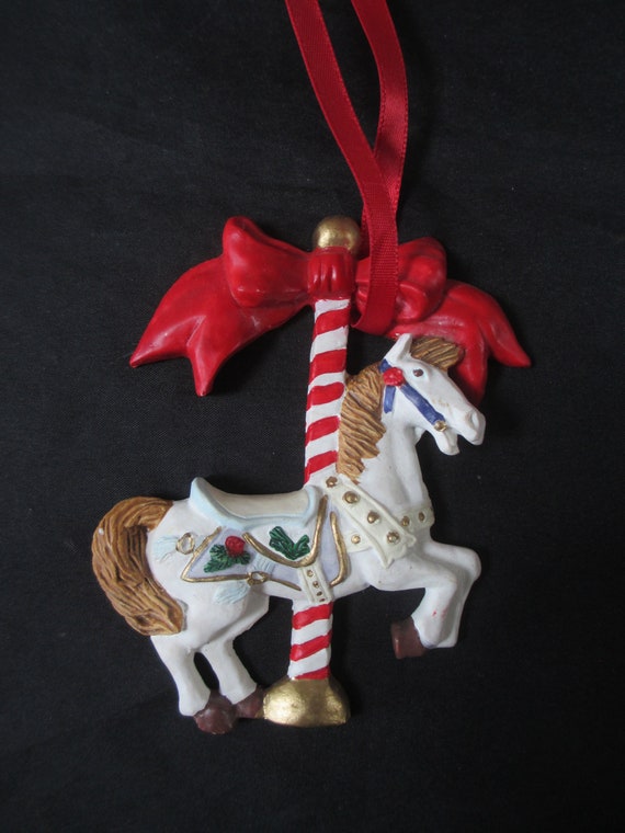 Vintage Carousel Hobby Horse Christmas Ornament Hobby Horse Etsy