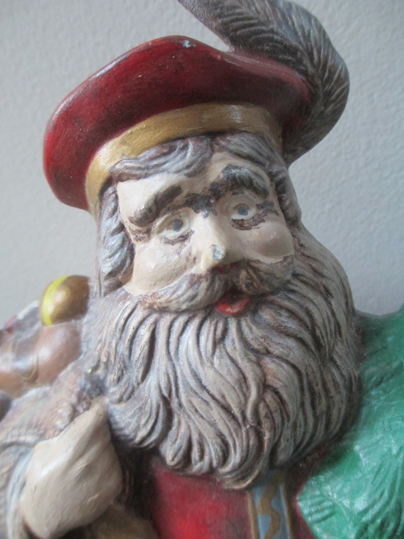 Vintage Ceramic Santa Claus Santa Claus Figurine Old World