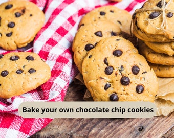 Baking Kit | Kid Craft Kit | Bake Your Own Chocolate Chip Cookies Bake Kit | Children's Kid's Baking Kit | bake at home