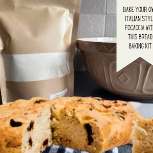 Artisan Bread Baking Kit, Sweet Fruited Focaccia, Baking recipes, Craft Kit, Bake at Home, Baking Gift