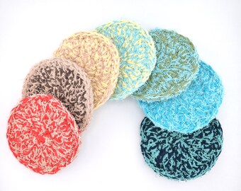 Doubled-sided crochet dish scrubby