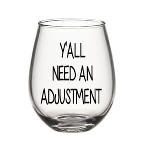 Chiropractor wine glass. Chiropractor gift. Chiropractor glasses.