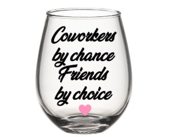 Best Coworker Wine Glass. Coworker Wine Glass. Colleague Wine | Etsy