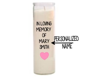 Friend loss. Grandma loss. Mom loss. In loving memory gift. In loving memory candle. Rest In Peace gift. Rip gift. Loving memory of.
