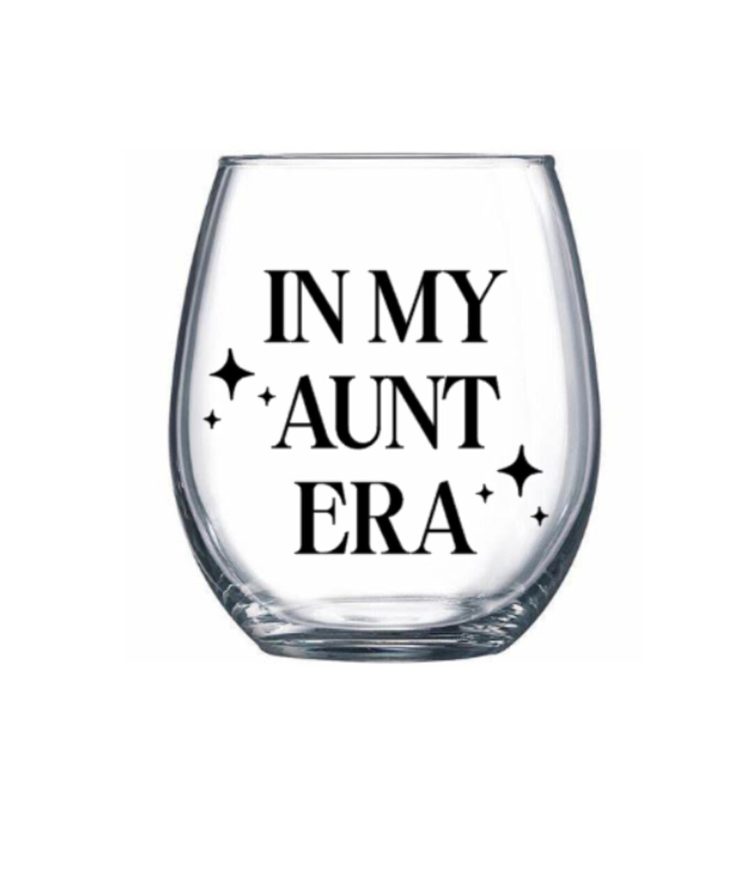 Aunt Gift. Aunt to Be Gift. Aunt Wine Glass. Aunt Established Gift
