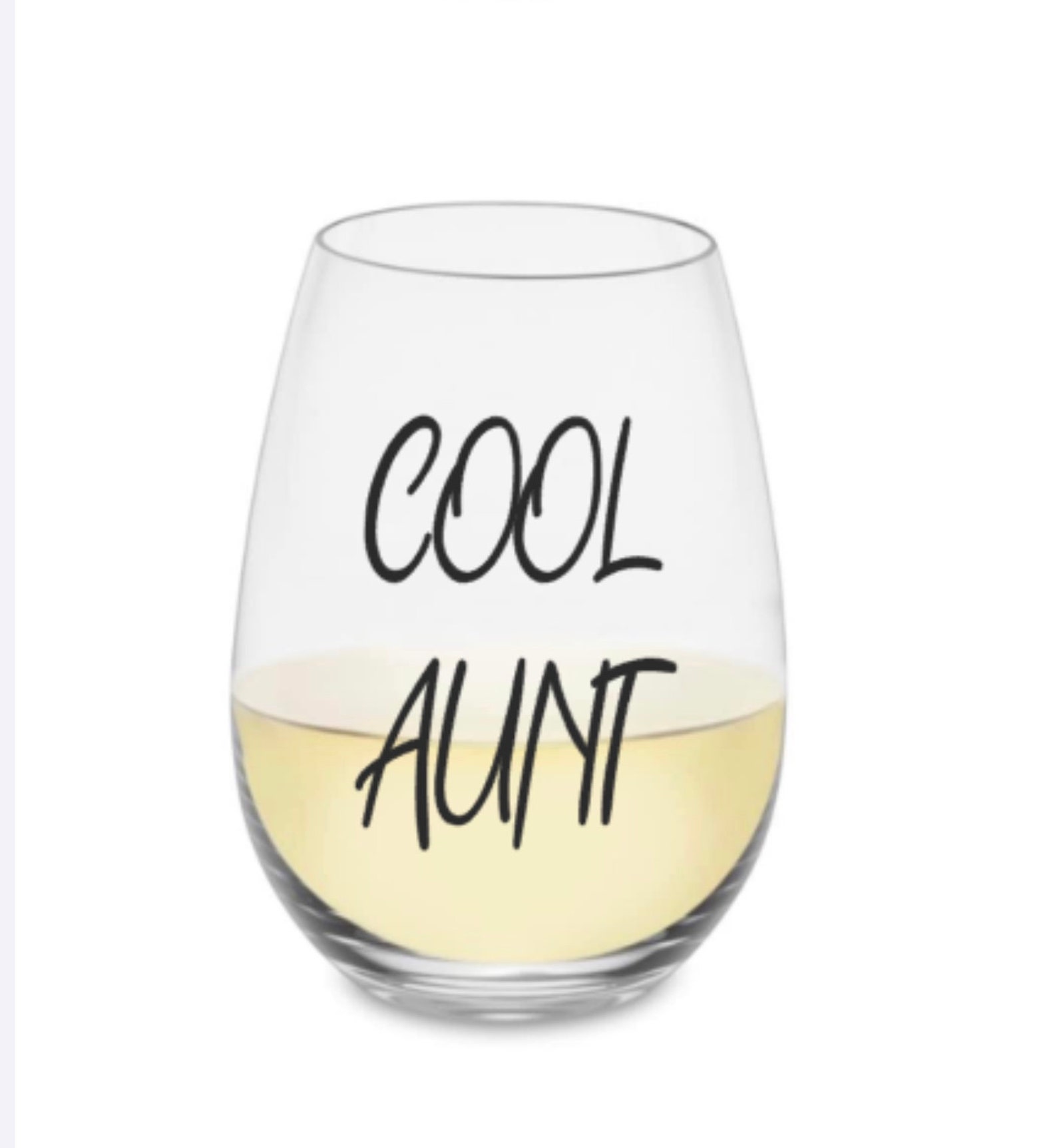 Aunt wine glass. Aunt gift. Aunt reveal gift. Auntie reveal Etsy