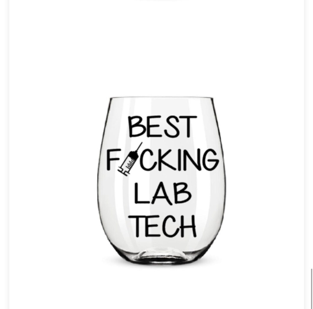 Lab Tech Wine Glass. Lab Tech Gift. Lab Tech Glass. Etsy