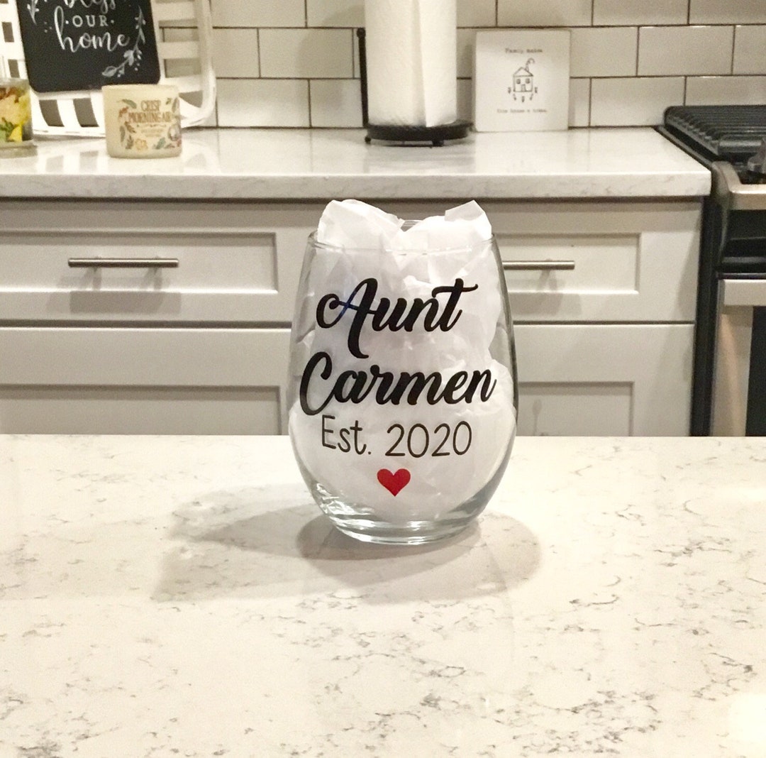 Best Aunt Ever Decal For Wine Glasses & Mugs – Designs By Tangsley