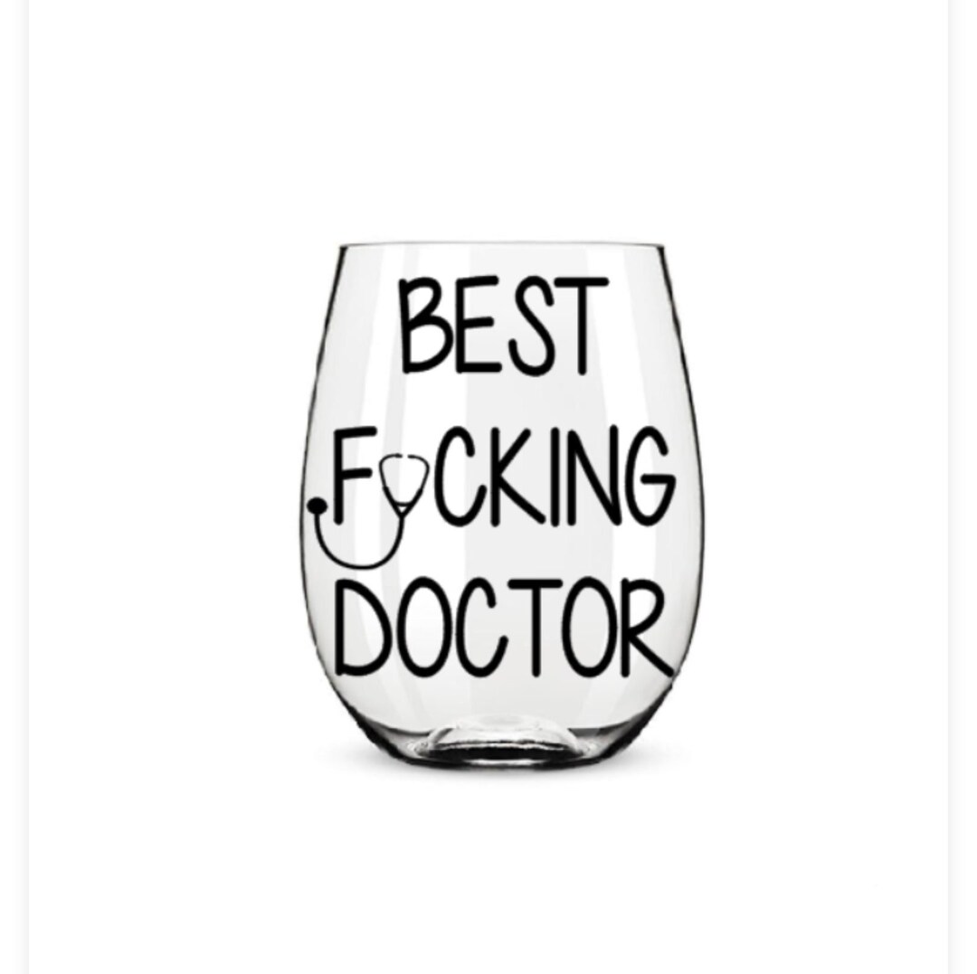 Doctor Wine Glass. Doctor Gift. Dr Wine Glass. Dr Gift. Etsy