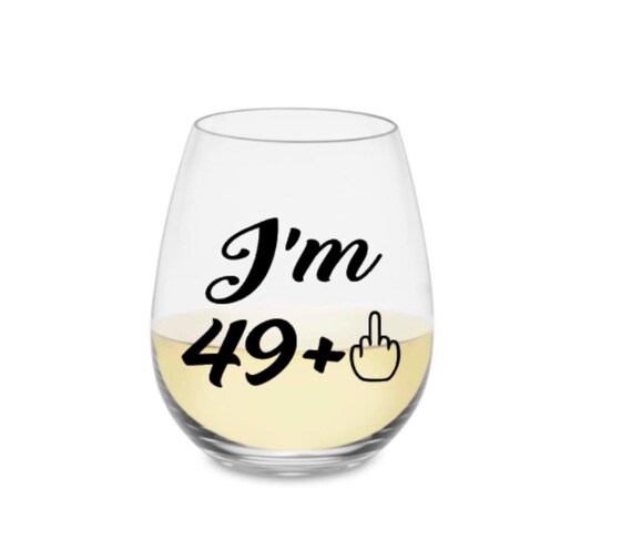 50th Birthday Wine Glass 50th Birthday Wine Glass