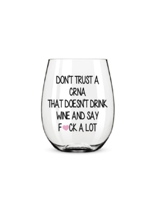 Crna wine glass. Crna gift. Crna glass.