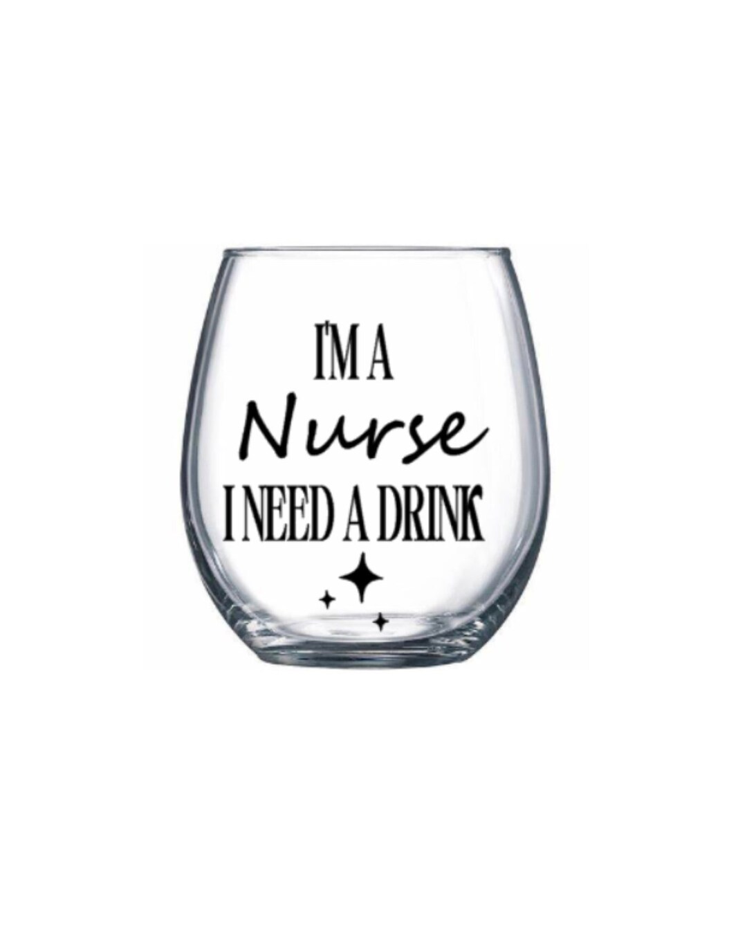 Nurse Wine Glass. Nurse Gift. Rn Wine Glass. Rn Gift. Nursing Student