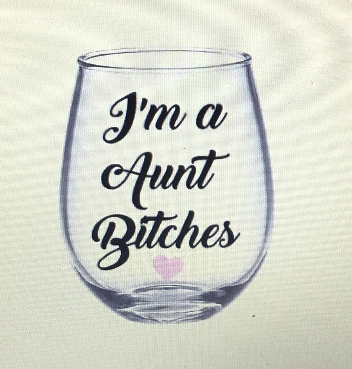 Aunt Wine Glass. Aunt Eatablished Wine Glass. Aunt to Be Wine Etsy