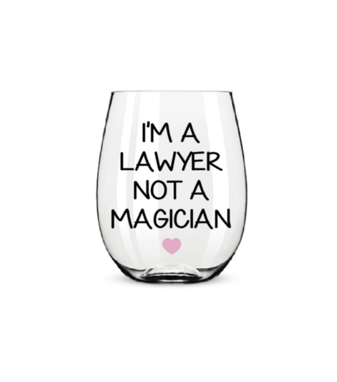 Lawyer Wine Glass. Lawyer Gift. Lawyer Glass. Etsy