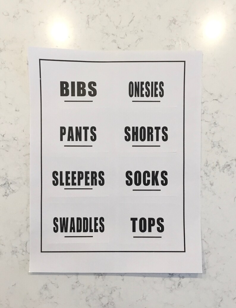 8 Baby Labels. Baby Organization Labels. Organization Labels. Etsy