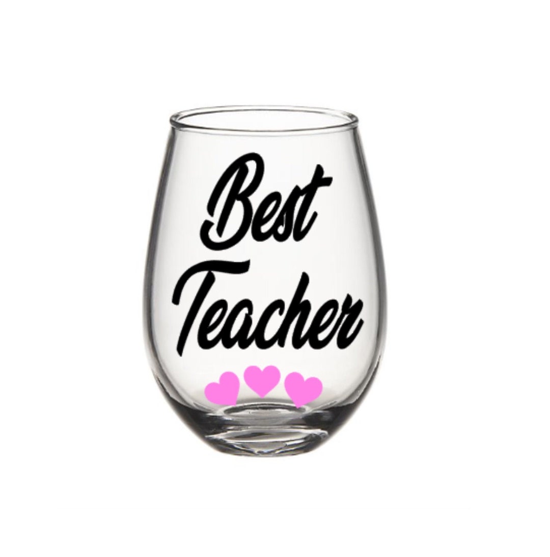 Teacher Wine Glass. Teacher Gift. English Teacher Wine Glass. Etsy UK