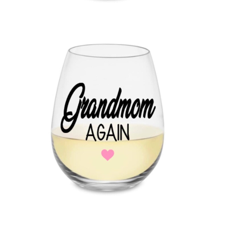 Grandma wine glass. Grandma gift. Lovey wine glass. Lovey Etsy