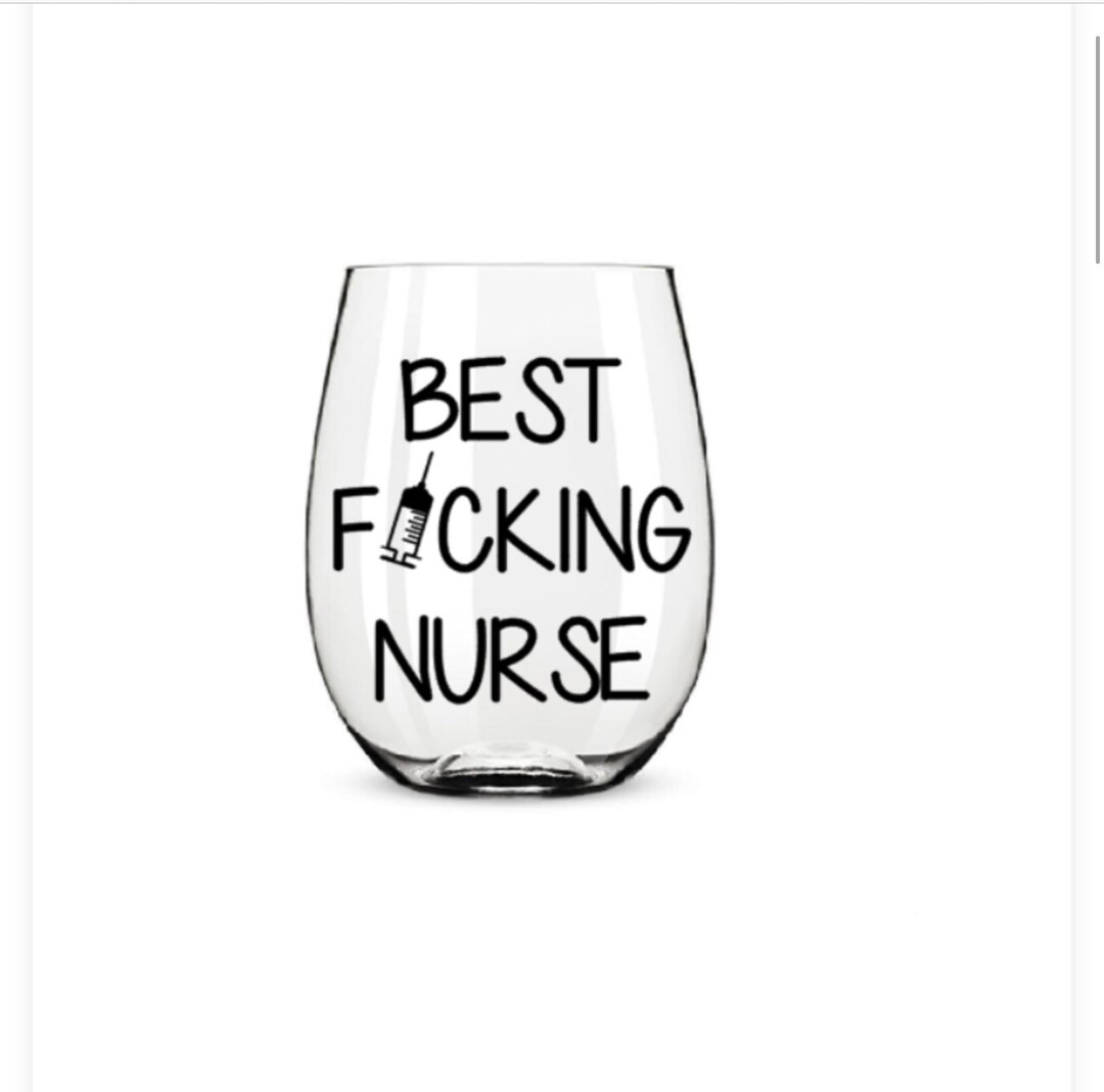 Nurse Wine Glass. Nurse Gift. Registered Nurse Wine Glass. Registered