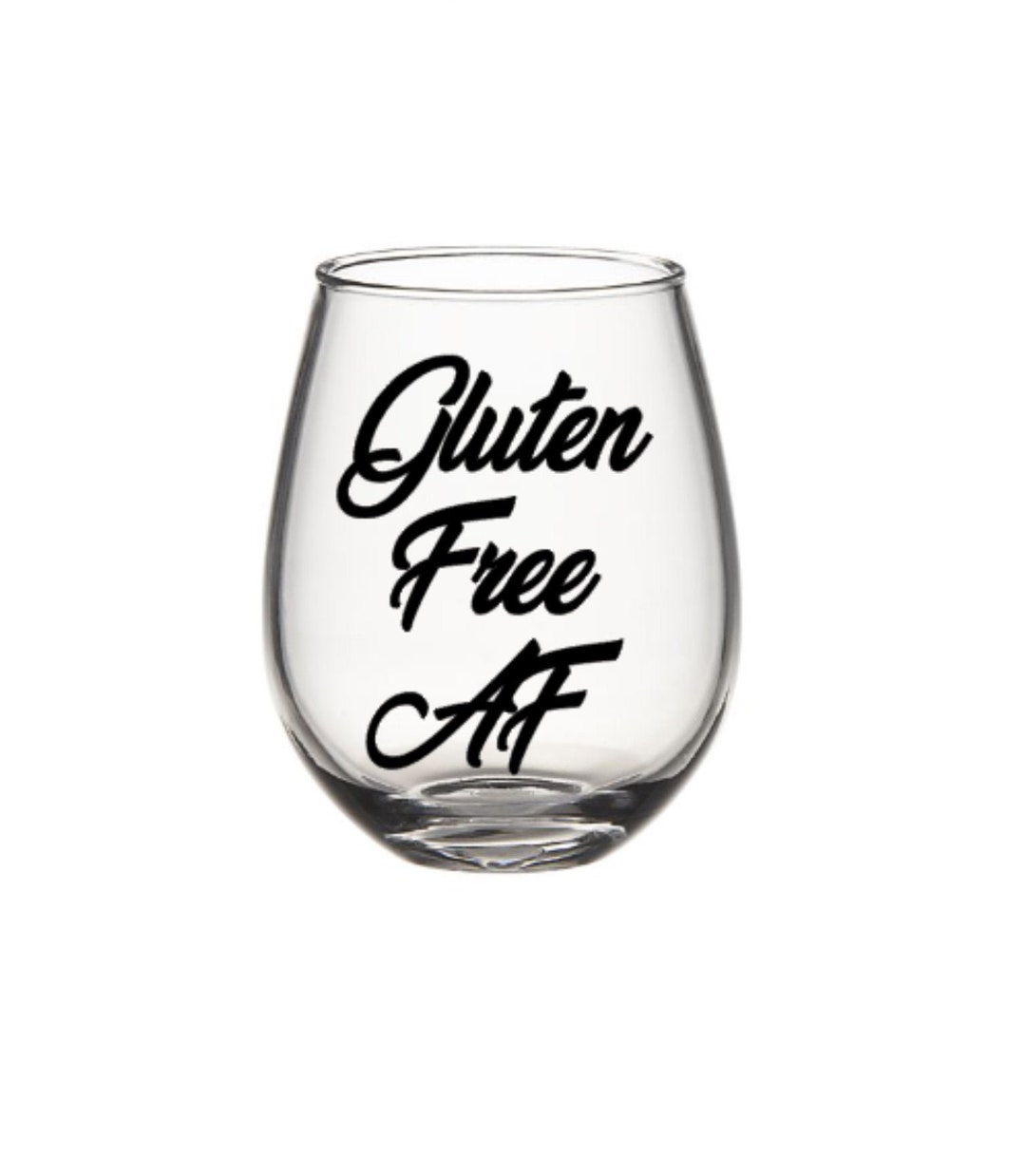 Gluten Free Wine Glass. Gluten Free Af. Gluten Free Glass. Etsy