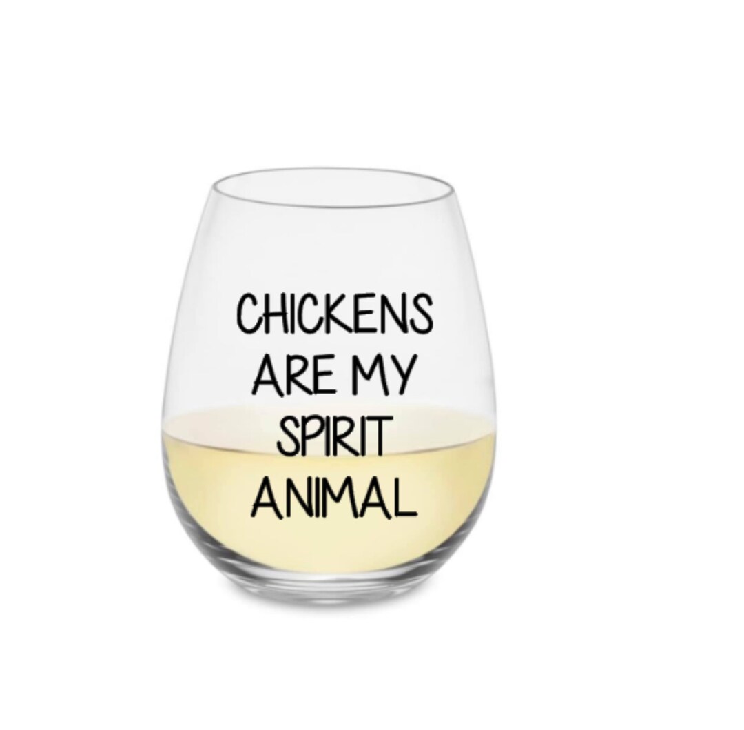 Chicken Wine Glass. Chickens Wine Glass. Chicken Mom Wine - Etsy