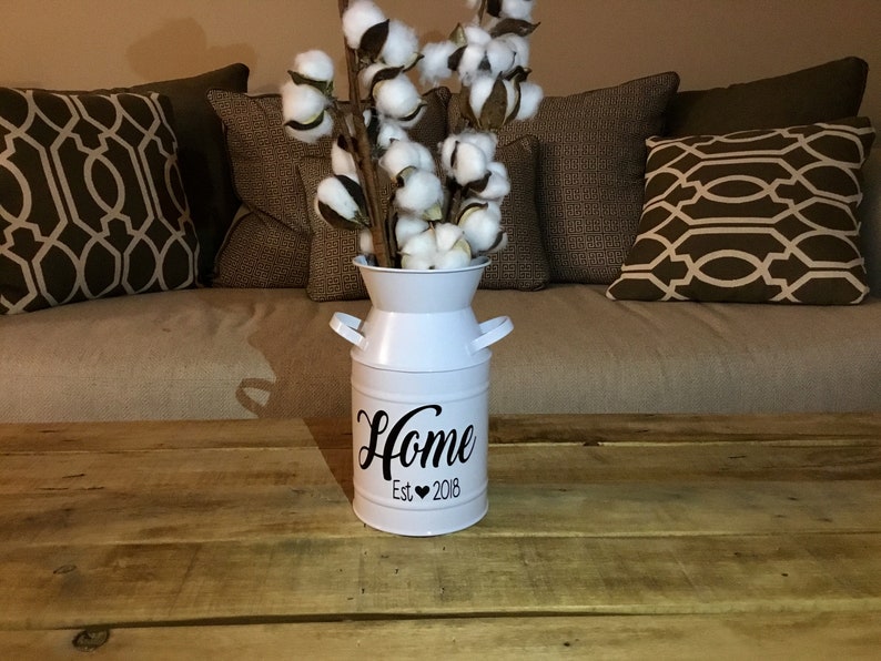 White vase Homeowner gift New home gift Home vase Home gift Housewarming gift Home decor Rustic decor Homeowner gift Farmhouse vase