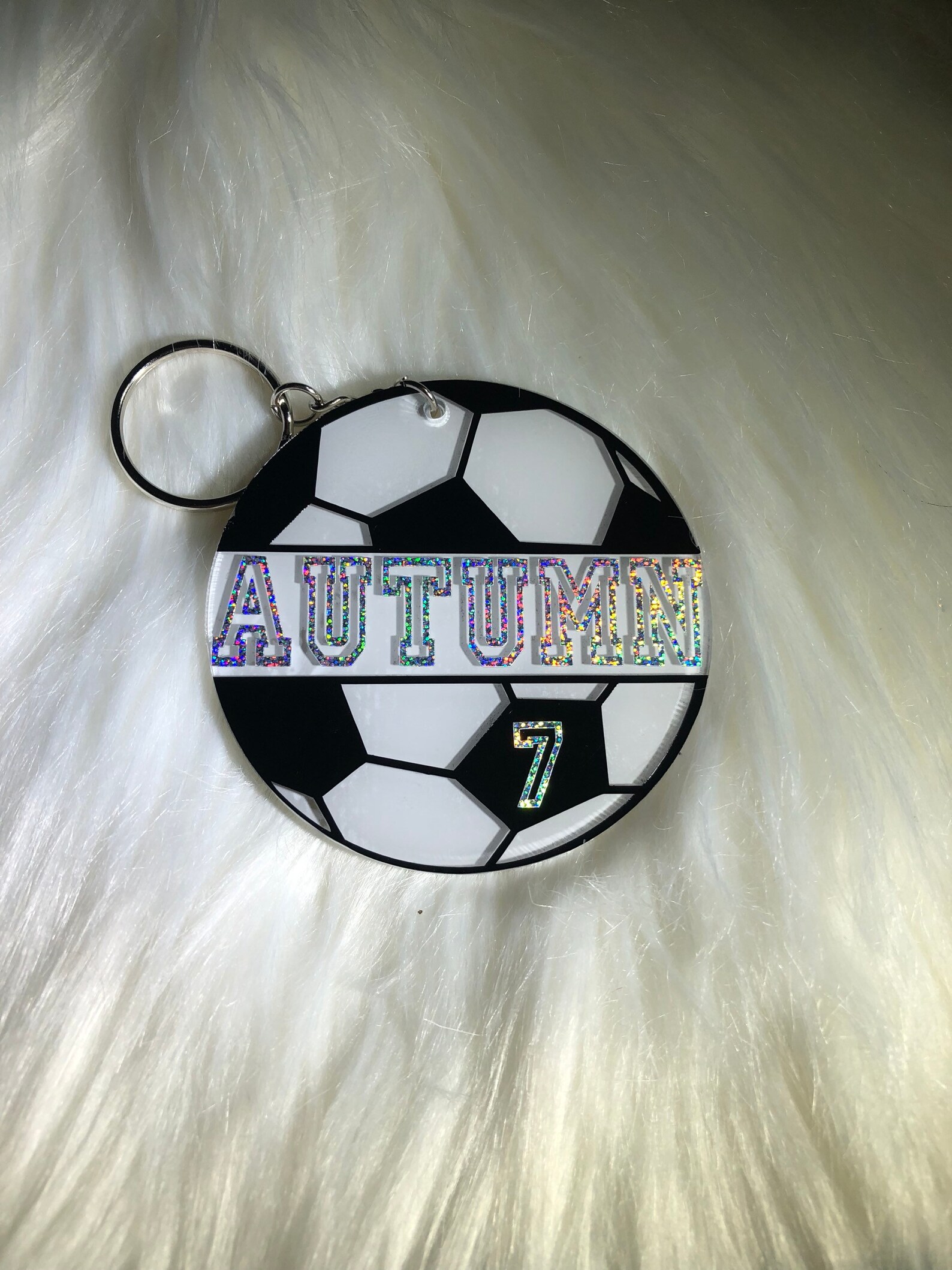 Soccer Ball Keychain PERSONALIZED SOCCER GIFTS Team Etsy