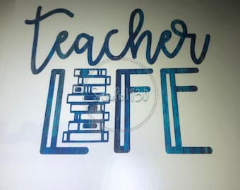 Teacher decal — teacher heart decal — car decal — decal — teacher gifts — teacher sticker