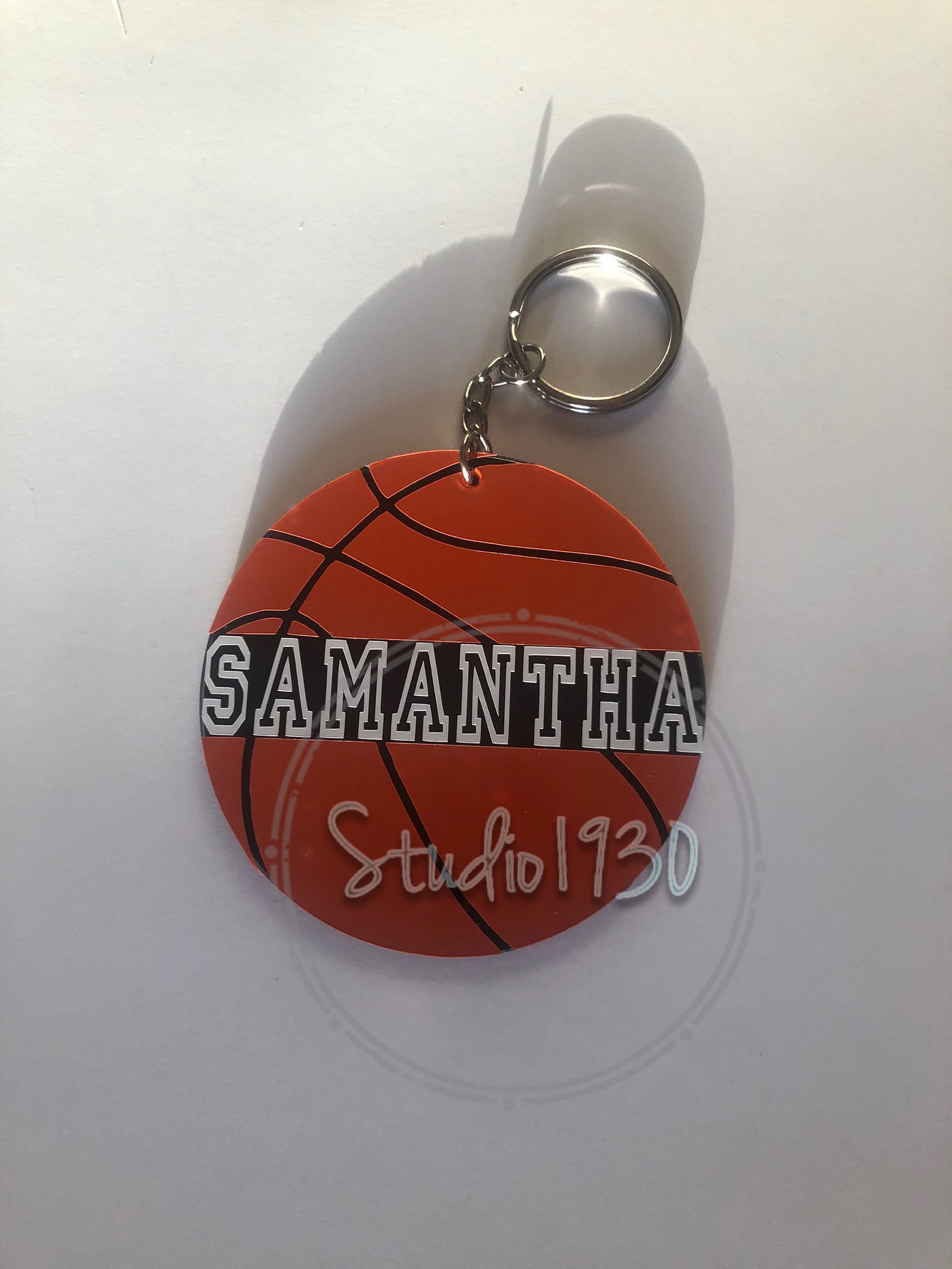 Personalized Basketball Keychain Basketball Gifts Etsy