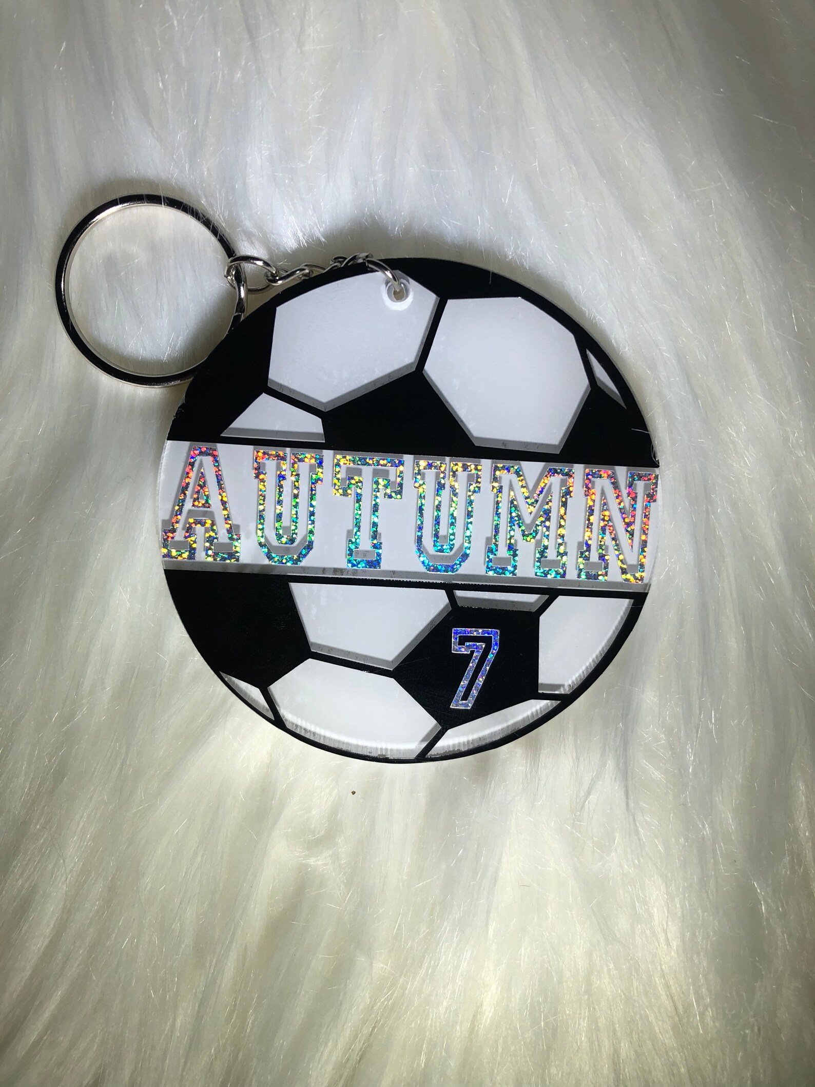 Soccer Ball Keychain PERSONALIZED SOCCER GIFTS Team Etsy