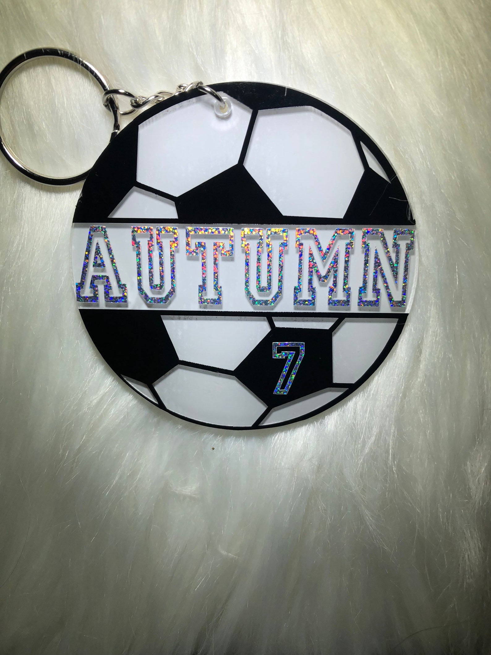 Soccer Ball Keychain PERSONALIZED SOCCER GIFTS Team Etsy