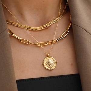 Leo Zodiac Necklace – Gold-Plated Astrology Pendant, July August Birthday Gift, Star Sign Jewellery, Leo Gift for Her, Lion Pendant
