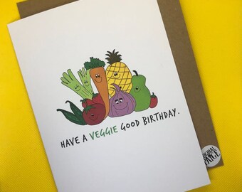 Vegan geburtstagskarte Etsy