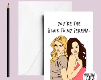 Gossip girl friendship card