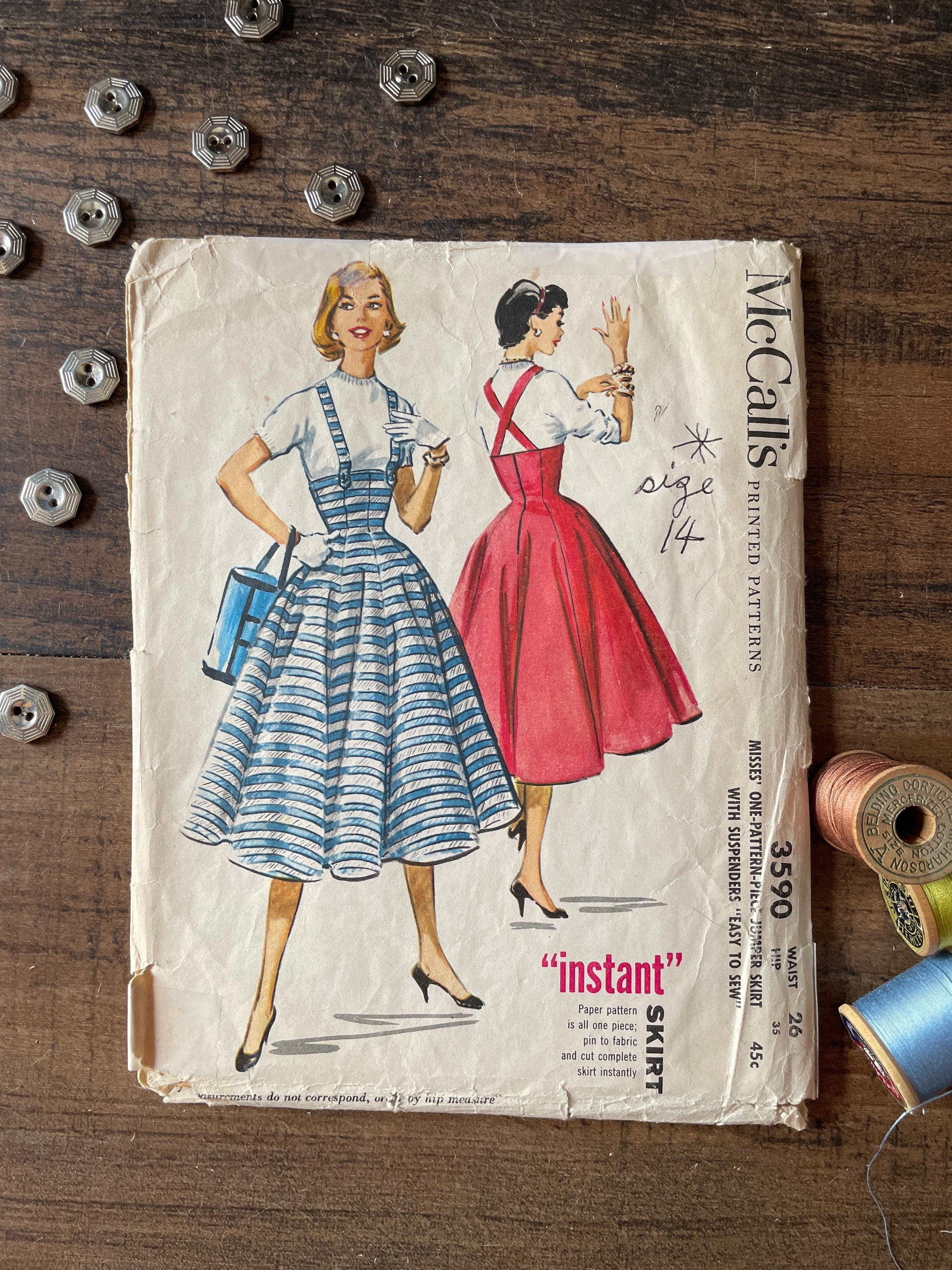 1950s pinafore clearance dress