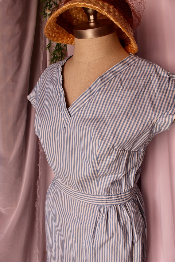 Vintage 1960's Striped Dress | Wiggle Dress - image 5