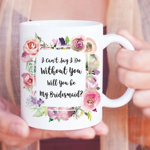 Personalized Bridesmaid wedding Favor, Bridesmaid Gift, Will you be my Bridesmaid, Bridesmaid mug, Bridesmaid Proposal Gifts, Wedding Gift