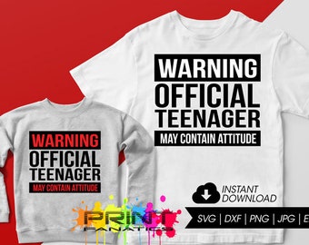 Teenager Svg Etsy