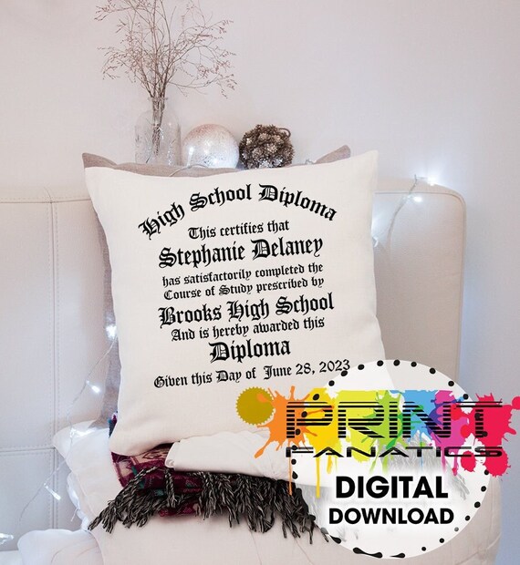 High School Diploma Shirt svg, 2025 Graduation shirt, Senior Shirt, Graduation gift, Graduate 2025, 2025 graduate pillow file, 2025 mug file