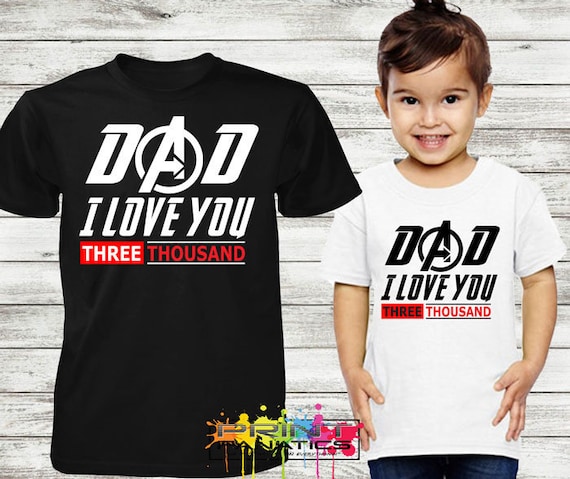 Dad I Love You Three Thousand Svg Dxf Png Eps Iron Man Etsy