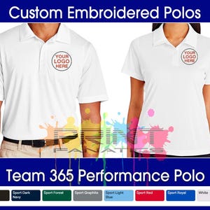 Custom Embroidered Polo, Polo with Logo or Text, Custom Polo Shirt Men and Women, Personalized Polo Shirts, Unisex Polo Shirt, Ladies Polo