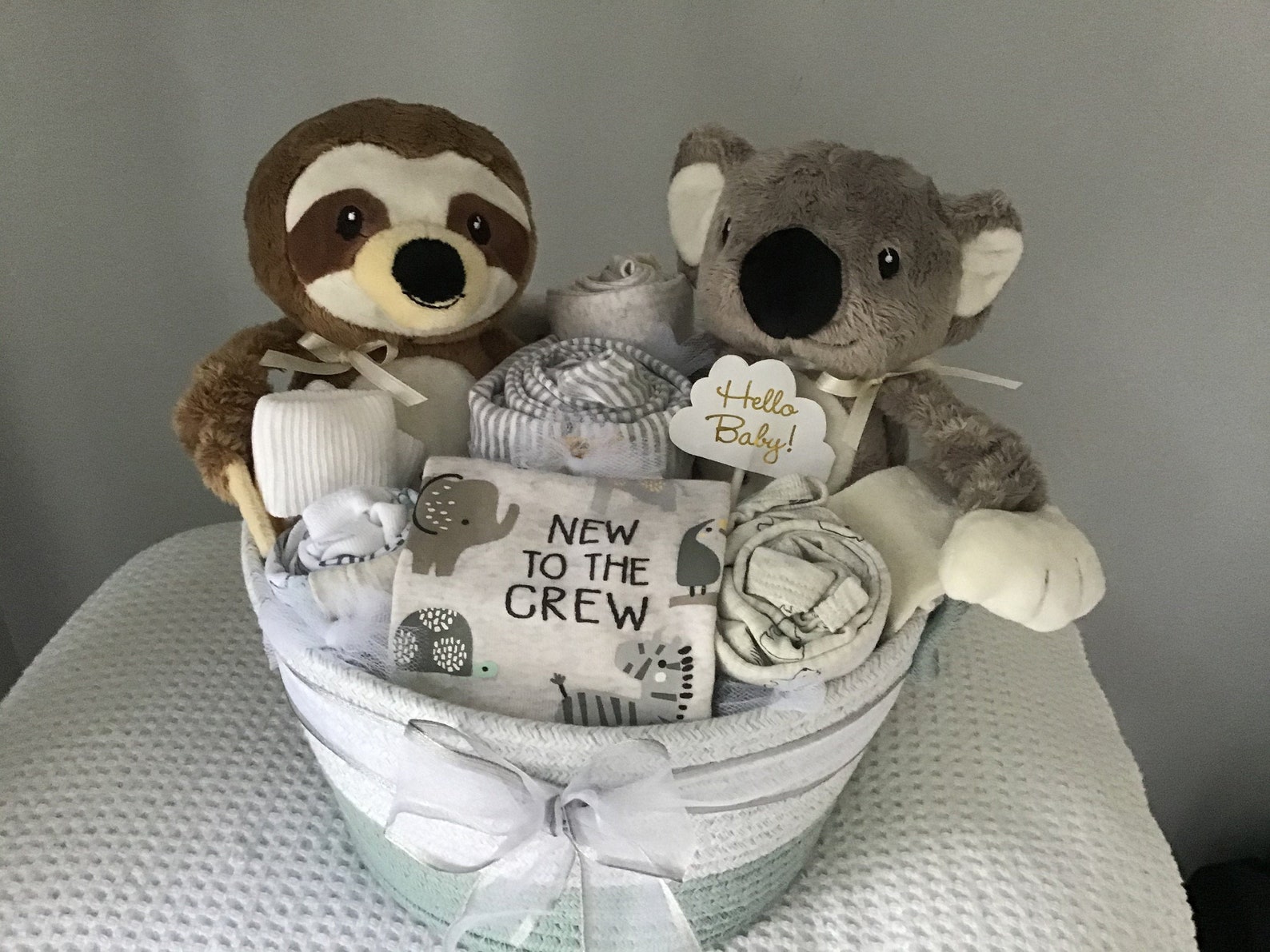 baby basket Corporate baby gift Safari gift basket Etsy