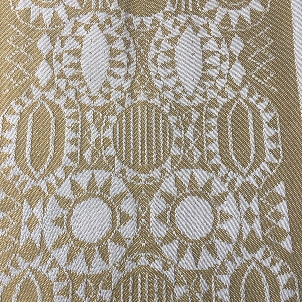 Georg Jensen Damask small gold and white tablecloth