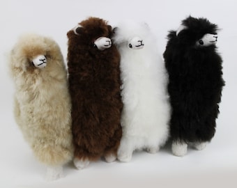 Handmade Alpaca Fur Llama Teddy: 10" Peruvian Plush Toy