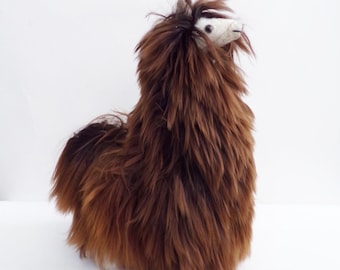 Handmade Suri Baby Alpaca Plush Llama: Peruvian Stuffed Animal
