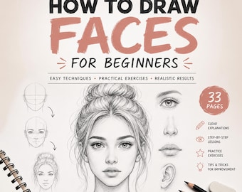 How To Draw Faces Practice sheets PDF File, drawing faces, face drawing guide, head drawing worksheet, drawing practice, learn to draw.