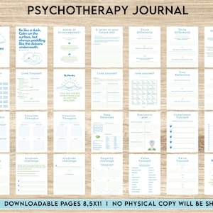 Thought Challenging Worksheets, CBT Therapy, Therapy Journal, Mental Health Editable Templates, Thought Processing, Cognitive Behavioral