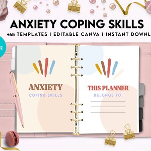 Anxiety Coping Skills, Anxiety Therapy Journal, Self Care Journal