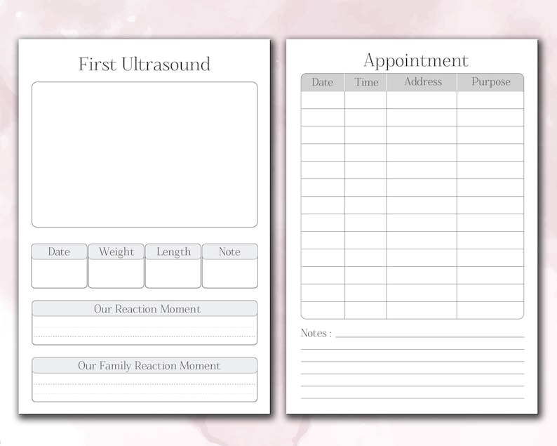 Pregnancy Log Book 120 Pages Ready to Upload PDF Commercial Etsy
